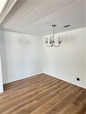 Chandelier, Empty room, Interior, Wood Texture Flooring