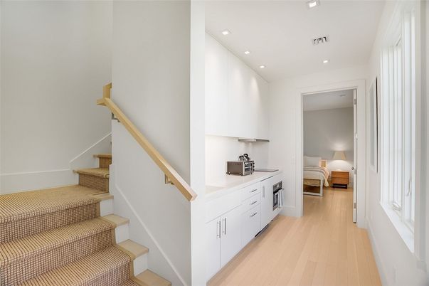 Bedroom, Interior, Kitchen, Recessed Lighting, Wood Texture Flooring