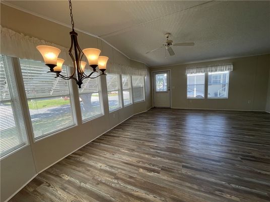 Chandelier, Empty room, Interior, Wood Texture Flooring