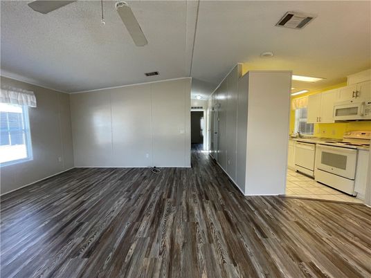 Empty room, Interior, Kitchen, Wood Texture Flooring