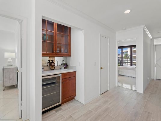 Interior, Recessed Lighting, Stainless Steel Appliances, Wood Texture Flooring
