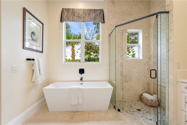 Bathroom, Free Standing Baths, Glass Shower, Interior