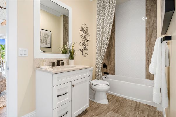 Bathroom, Interior, Wood Texture Flooring