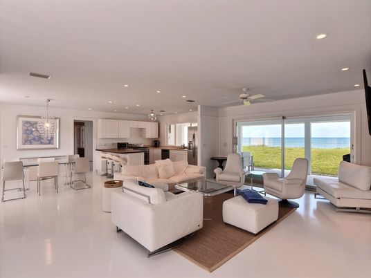 Dining room, Interior, Kitchen, Living room, Pendant Lights, Recessed Lighting, Stainless Steel Appliances, Water