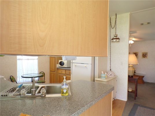 Interior, Kitchen, Pendant Lights, Wood Texture Flooring
