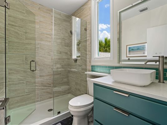 Bathroom, Glass Shower, Interior
