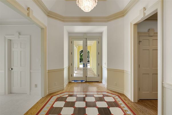 Chandelier, Interior, Wood Texture Flooring