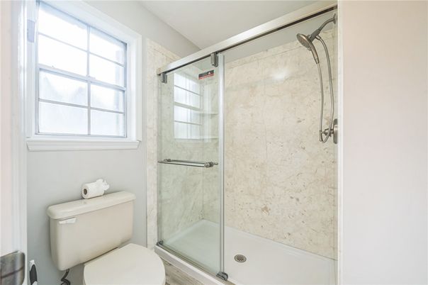 Bathroom, Glass Shower, Interior, Marble Walls