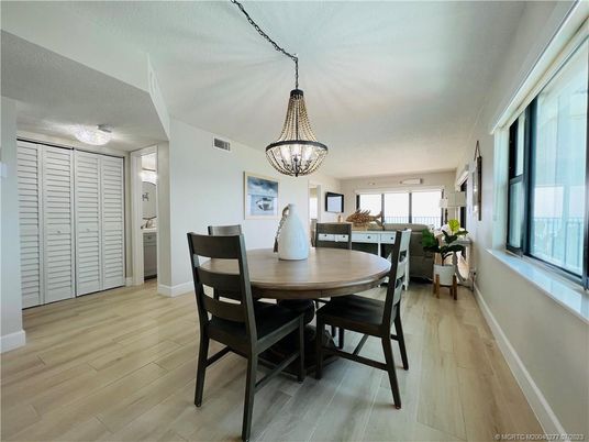 Chandelier, Dining room, Interior, Pendant Lights, Wood Texture Flooring