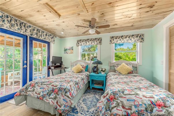 Bedroom, Interior, Wooden Ceilings, Wood Texture Flooring