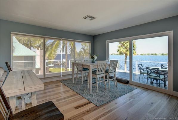 Dining room, Interior, Water, Wood Texture Flooring