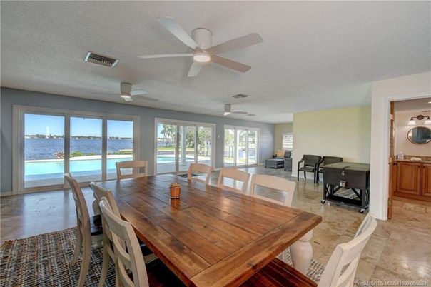 Dining room, Interior, Water