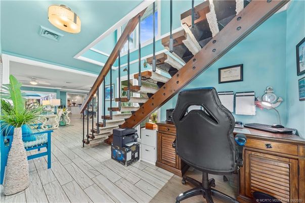 Home Office, Interior, Wood Texture Flooring