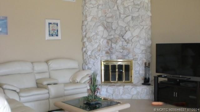Fireplace, Interior, Living room, Stone Walls