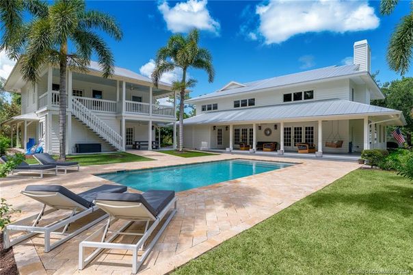 Exterior, Pool, Solar Panels
