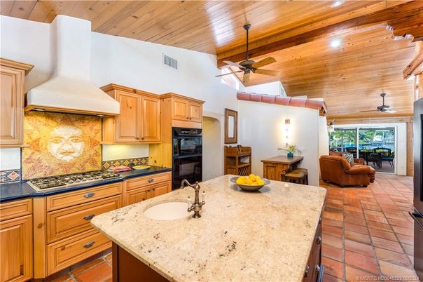 Interior, Kitchen, Recessed Lighting, Wooden Ceilings