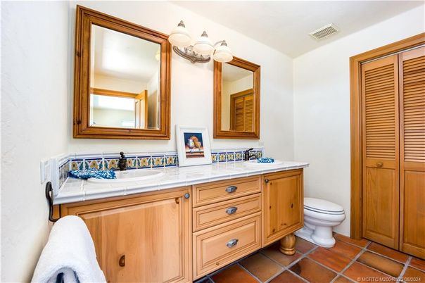 Bathroom, Dual Sink Vanities, Interior, Tile Countertops