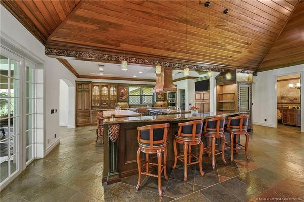 Interior, Kitchen, Pendant Lights, Recessed Lighting, Wooden Ceilings
