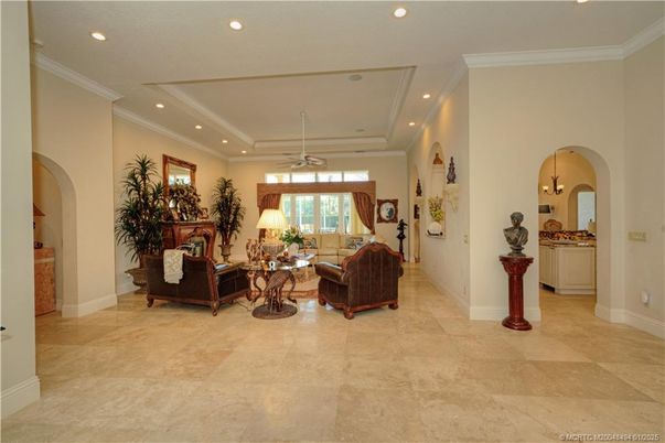 Interior, Living room, Recessed Lighting