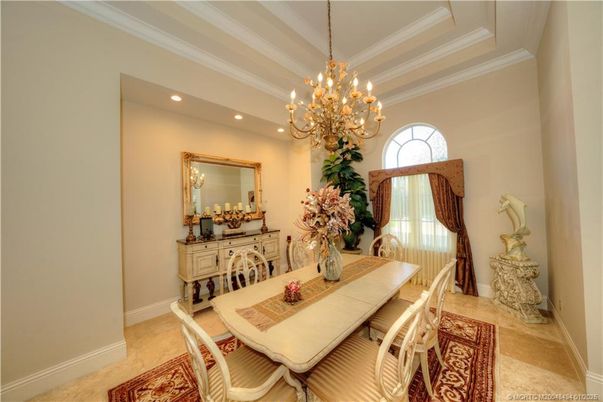 Chandelier, Dining room, Interior, Recessed Lighting