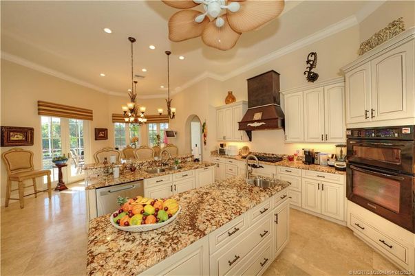 Chandelier, Interior, Kitchen, Pendant Lights, Recessed Lighting, Stainless Steel Appliances