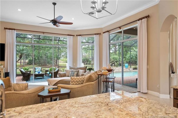 Interior, Living room, Recessed Lighting, Sun Room