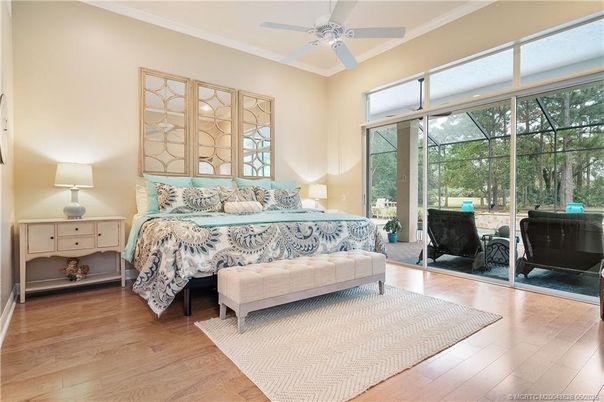 Bedroom, Interior, Sun Room, Wood Texture Flooring