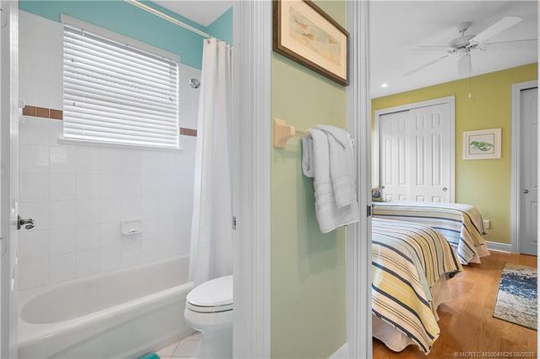 Bathroom, Bedroom, Interior, Recessed Lighting, Wood Texture Flooring