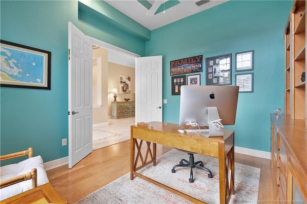 Home Office, Interior, Wood Texture Flooring