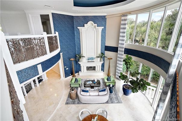 Fireplace, Interior, Living room, Recessed Lighting