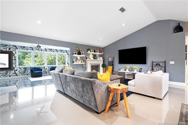 Interior, Living room, Recessed Lighting