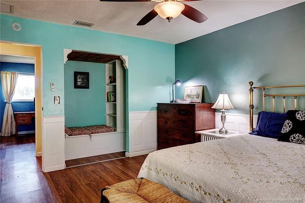 Bedroom, Interior, Wood Texture Flooring