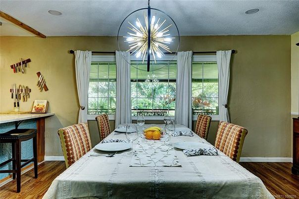 Dining room, Interior, Wood Texture Flooring