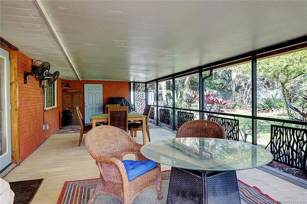 Dining room, Interior, Stone Walls, Sun Room, Wood Texture Flooring