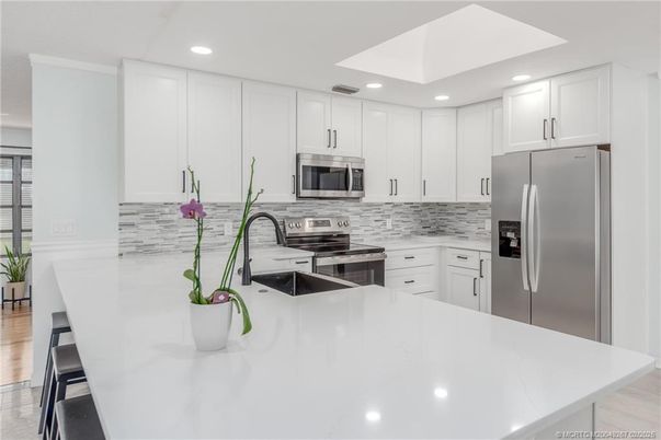 Interior, Kitchen, Recessed Lighting, Stainless Steel Appliances