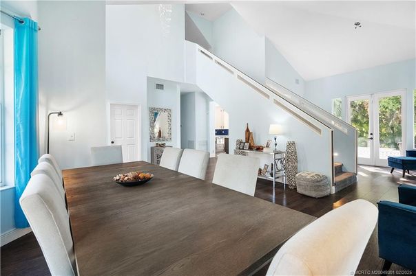 Dining room, Interior, Wood Texture Flooring