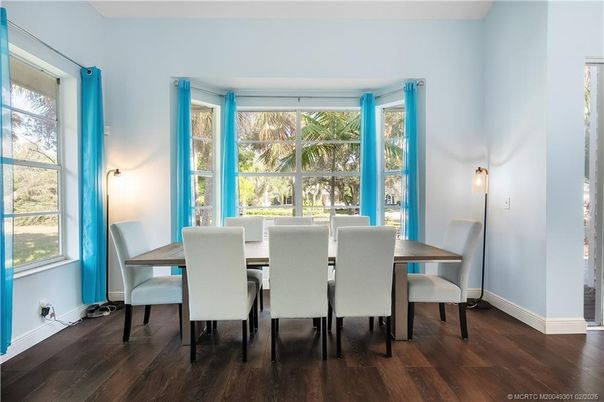 Dining room, Interior, Wood Texture Flooring