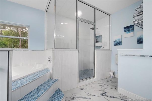Bathroom, Glass Shower, Interior, Marble