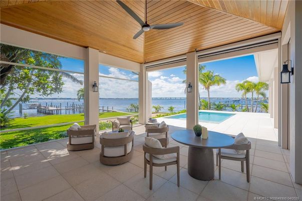Interior, Sun Room, Water, Wooden Ceilings