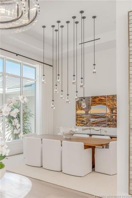 Dining room, Interior, Pendant Lights