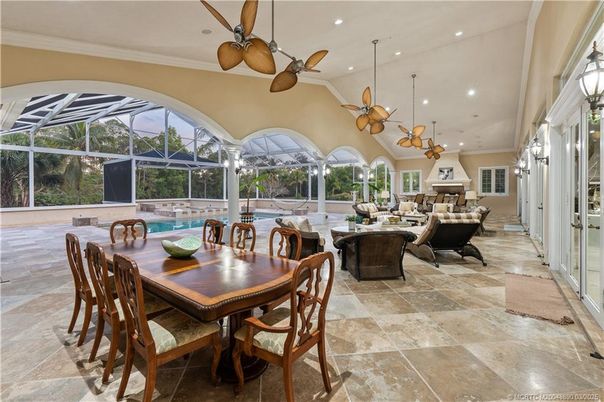 Dining room, Interior, Living room, Recessed Lighting, Sun Room