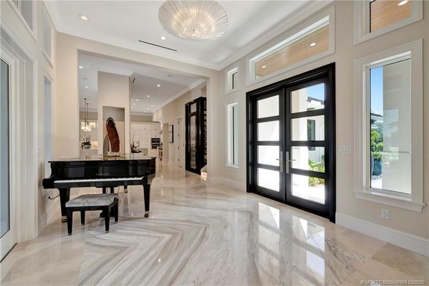 Interior, Marble, Pendant Lights, Piano, Recessed Lighting
