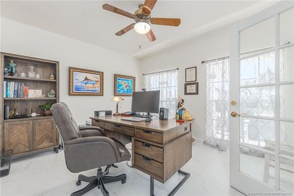 Home Office, Interior, Marble