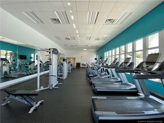 Fitness Equipment, Gym, Interior, Recessed Lighting