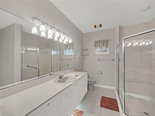 Bathroom, Dual Sink Vanities, Glass Shower, Interior