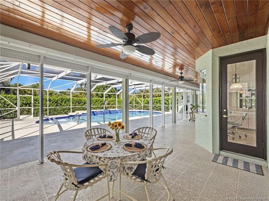 Dining room, Glass Ceilings, Interior, Pool, Sun Room, Wooden Ceilings