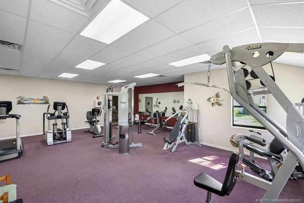 Fitness Equipment, Gym, Interior, Recessed Lighting
