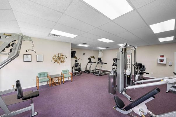 Fitness Equipment, Gym, Interior, Recessed Lighting