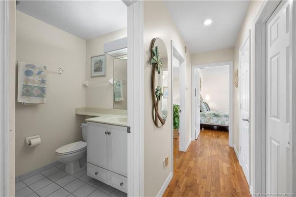Bathroom, Bedroom, Interior, Recessed Lighting, Wood Texture Flooring