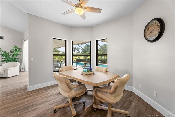 Dining room, Interior, Wood Texture Flooring